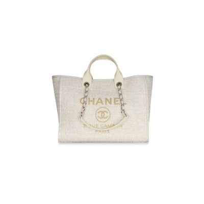 CHANEL DEAUVILLE MEDIUM CANVAS LAMB A67001 (39*30*22cm)